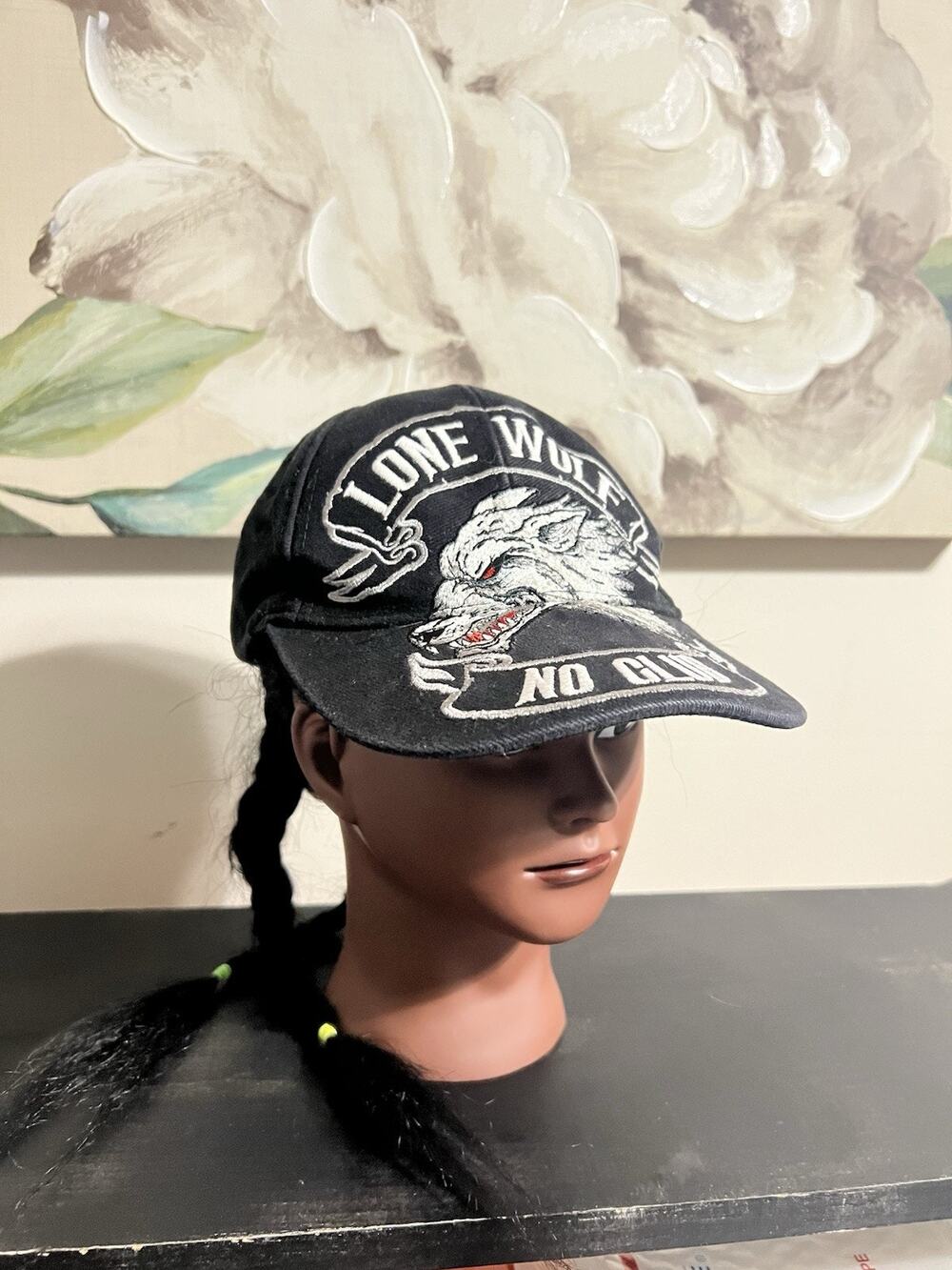 Hot Leathers Line Wolf No Club Strap Back Cap